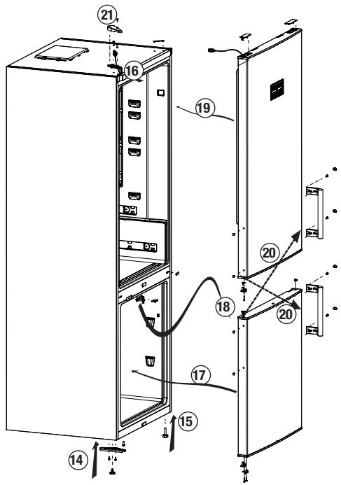 BEKO RCNE560K40WN - De deuren omkeren - 2