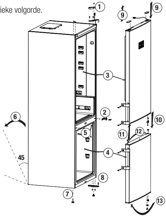 BEKO RCNE560K40WN - De deuren omkeren - 1