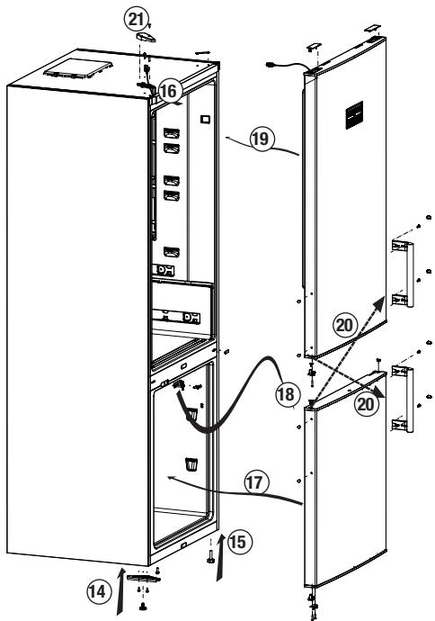 BEKO RCNE560K40WN - Réversibilité des portes - 2