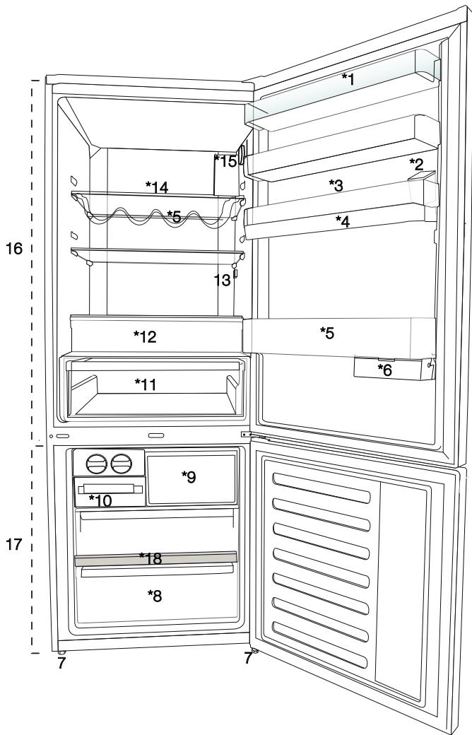 BEKO RCNE560K40WN - Votre réfrigérateur - 1