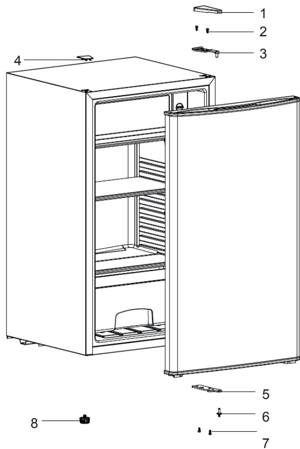 ARDES 5I45 - Reversibility de la puerta. - 1