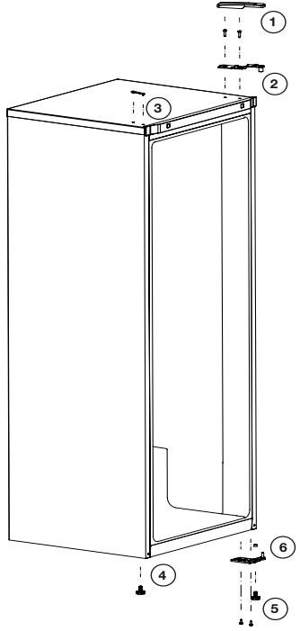 BEKO RSSE265K30WN - Omhengsling av dorene - 1