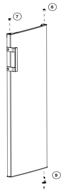 BEKO RSSE265K30WN - Omhengsling av dorene - 2