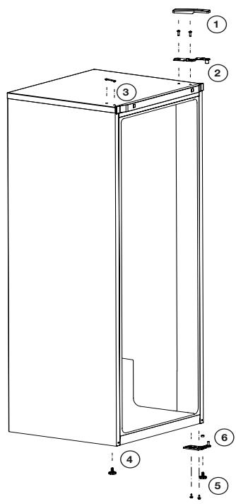 BEKO RSSE265K30WN - Omhängning av dorrar - 1