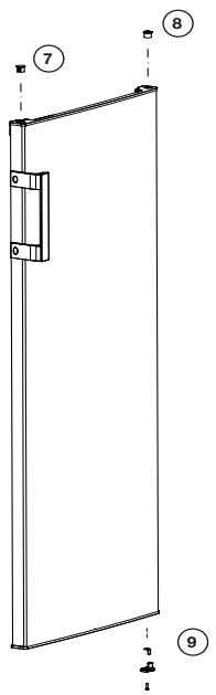 BEKO RSSE265K30WN - Omhängning av dorrar - 2