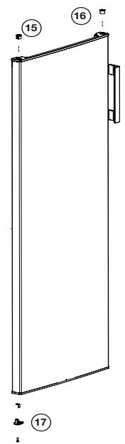 BEKO RSSE265K30WN - Omhängning av dorrar - 4