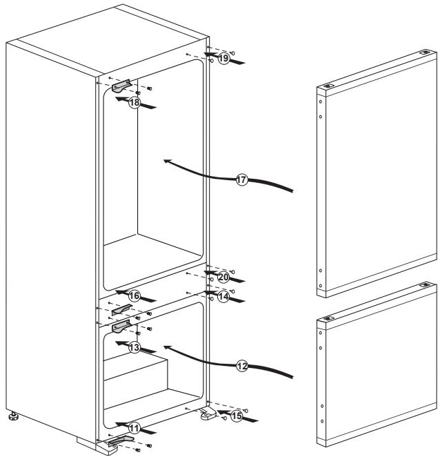 BEKO BCSA 285K3SN  -  BCSA285E4SN - De deuren omkeren - 2