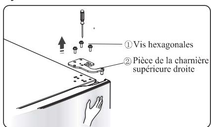 HISENSE FSN535T20F - Inverser la porte - 3