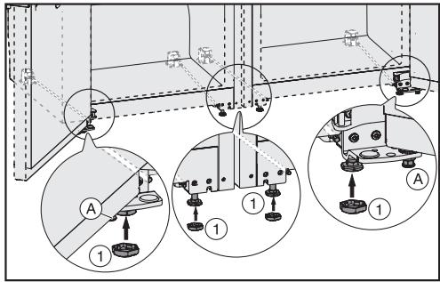 MIELE KFN 37432 ID - Étapes de montage sur la face avant des appareils - 1