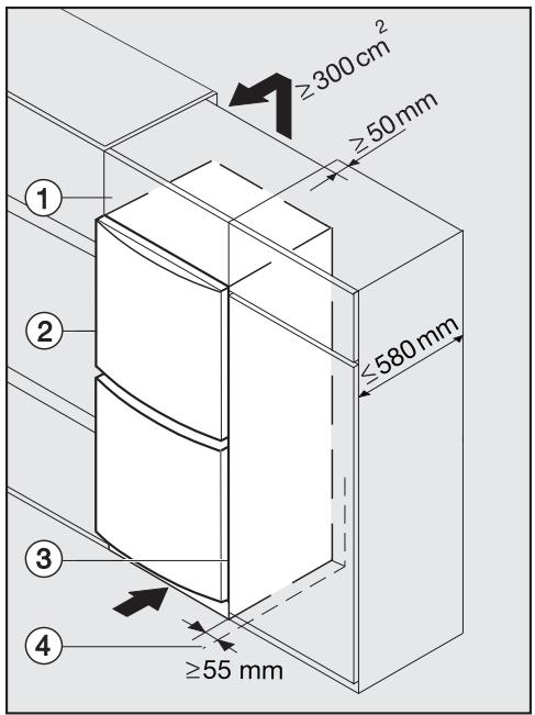 MIELE KFN 37432 ID - Alignement des portes de l'appareil - 3