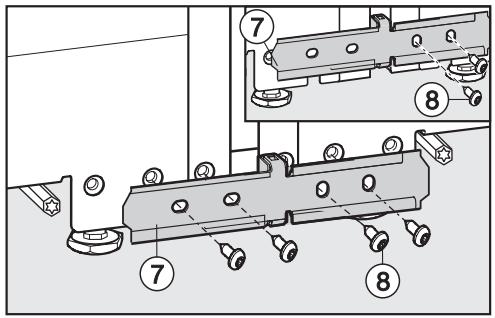 MIELE KFN 37432 ID - Étapes de montage sur la face avant des appareils - 5
