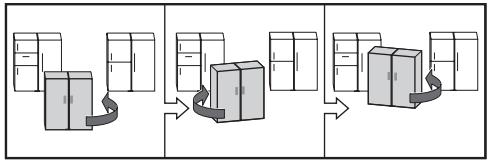 MIELE KFN 37432 ID - Instructions de déplacement de l'ensemble combiné - 1