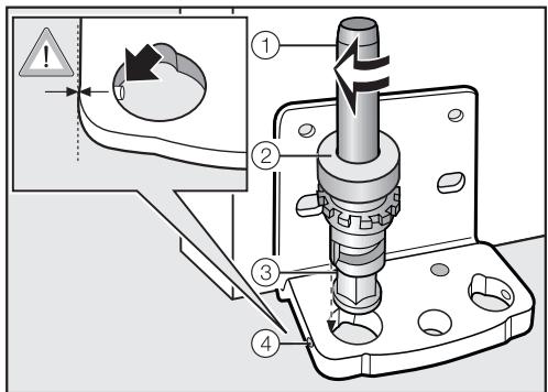 MIELE KFN 37432 ID - Démontage de l'amortisseur inférieur de fermeture de la porte : - 8