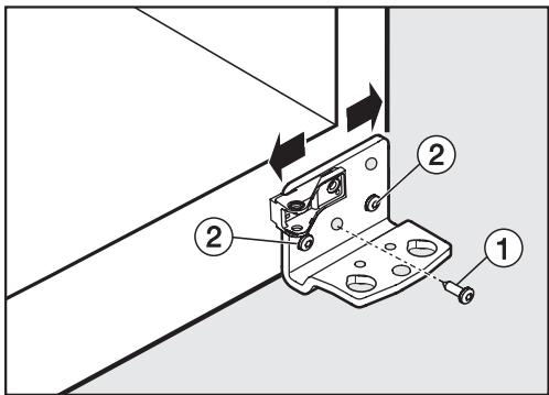 MIELE KFN 37432 ID - Alignement des portes de l'appareil - 1