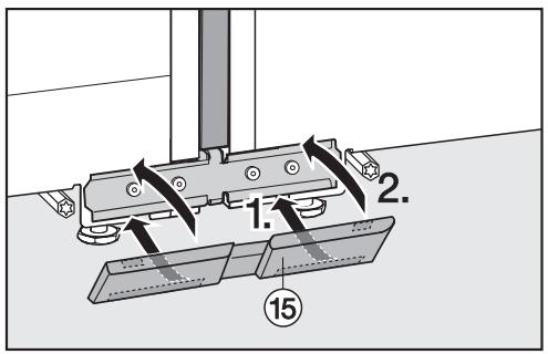MIELE KFN 37432 ID - Étapes de montage sur la face avant des appareils - 4