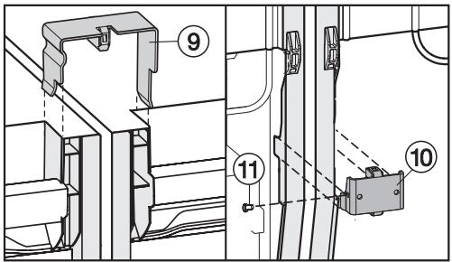 MIELE KFN 37432 ID - Étapes de montage sur la face avant des appareils - 6