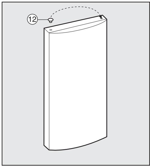 MIELE KFN 37432 ID - Démontage de l'amortisseur inférieur de fermeture de la porte : - 6
