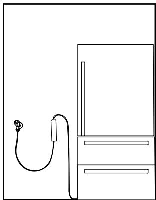 BEKO GNE6039XPN - Fixing external filter on the wall (Optional) - 8