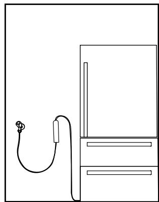 BEKO GNE6039XPN - Fixation du filtré externe au mur (en option) - 8