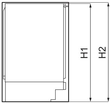 AEG-ELECTROLUX SFB682E1AF - Afmetingen - 1