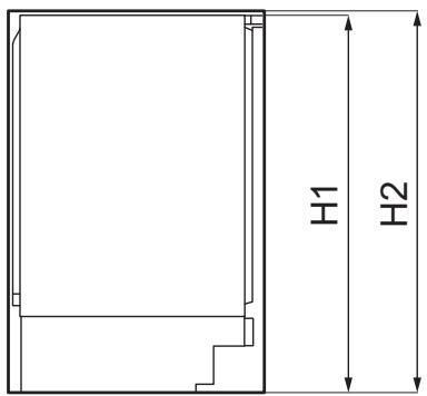 AEG-ELECTROLUX SFB682E1AF - Abmessungen - 1