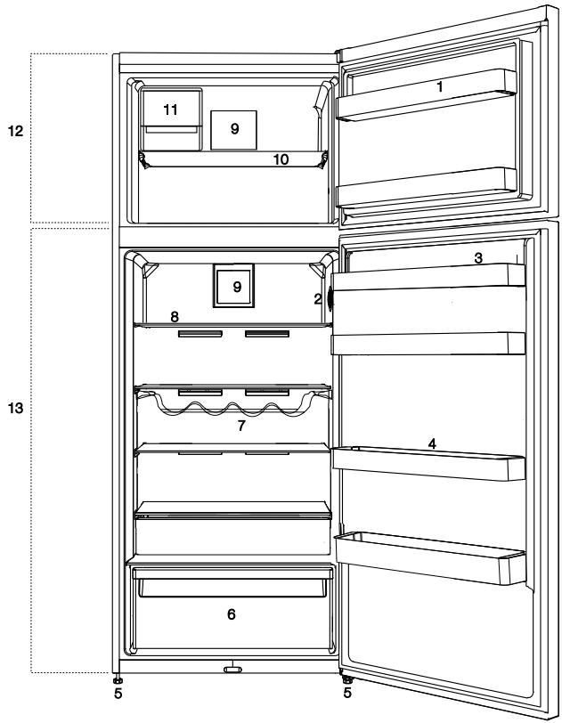 BEKO RDNE455E30DZXBN - Familiarizarse con el electrodoméstico - 1