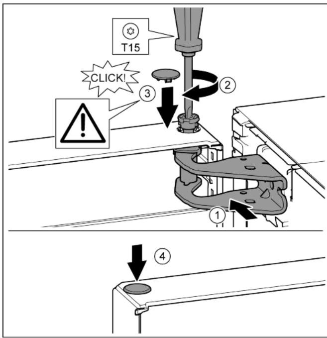 LIEBHERR CBNEF5735 - Monter la porte supérieure - 1