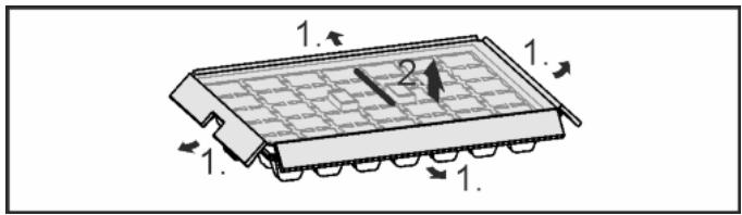 LIEBHERR CBNEF5735 - Désassembler le bac à gaçons - 1