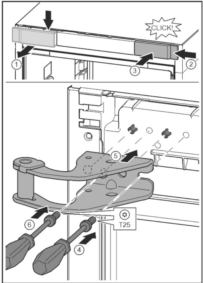 LIEBHERR CBNEF5735 - Déplacer les pieces du palier supérieur - 2
