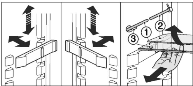 LIEBHERR CBNEF5735 - Utiliser la tablette de rangement composée de deux parties - 1