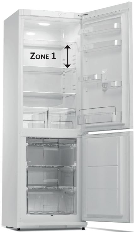 LISTO RCL185-60S1 - ZONE LA PLUS FROIDE DU RÉFRIGÉRATEUR - 1