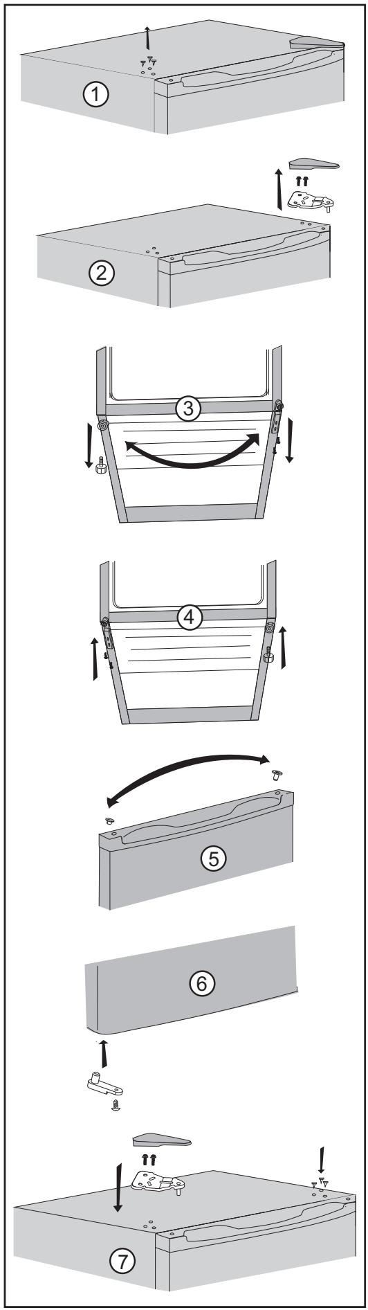 DANBY DCR016KA1WDB - INSTRUCCIONES DE REVERSION DE PUERTA - 1