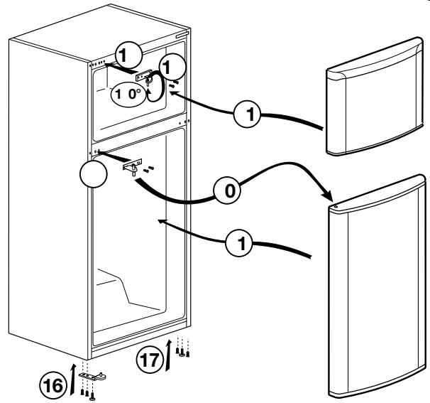 BEKO RDNE350K30XBN - Reversing the doors - 2