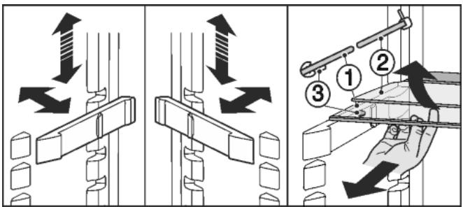 LIEBHERR CNEF 4313 - Utiliser la tablette de rangement composée de deux parties - 1