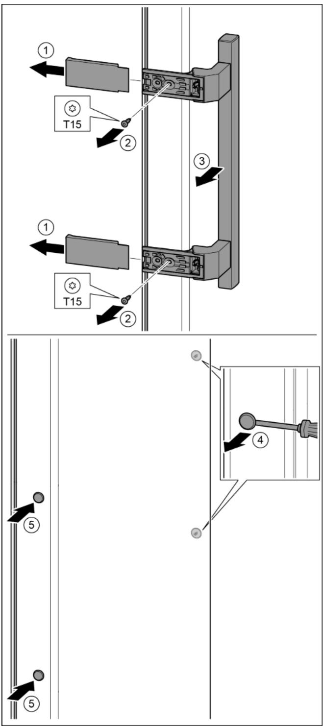 LIEBHERR CBNEF 4835  -  CBNEF4835-21 - Déplacement des poignées - 1