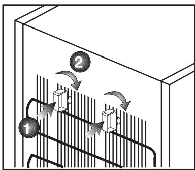 BEKO RCNE365K31ZW - Installing the Plastic Wedges - 1