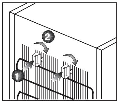 BEKO RCQNE365K20W - Installing the Plastic Wedges - 1
