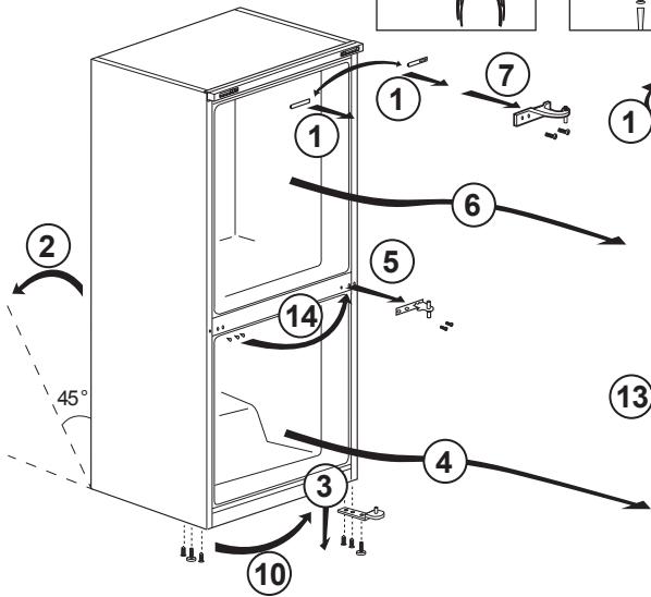 BEKO RCQNE365K20W - Réversibilité des portes - 1