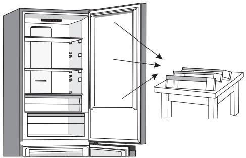 HISENSE RB390N4AW10 - INVERSION DU SENS D'OUVERTURE DE LA PORTE - 4