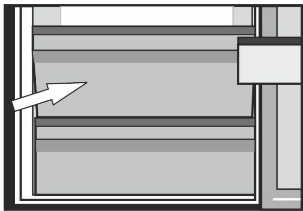 BEKO RCNA366I40ZXBN - Compartment fraîcheur (température basse \ -2°C - +3°C). - 1