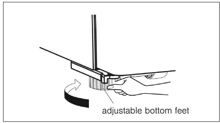 BOSCH KAI93VIFP - Aligning the appliance - 2