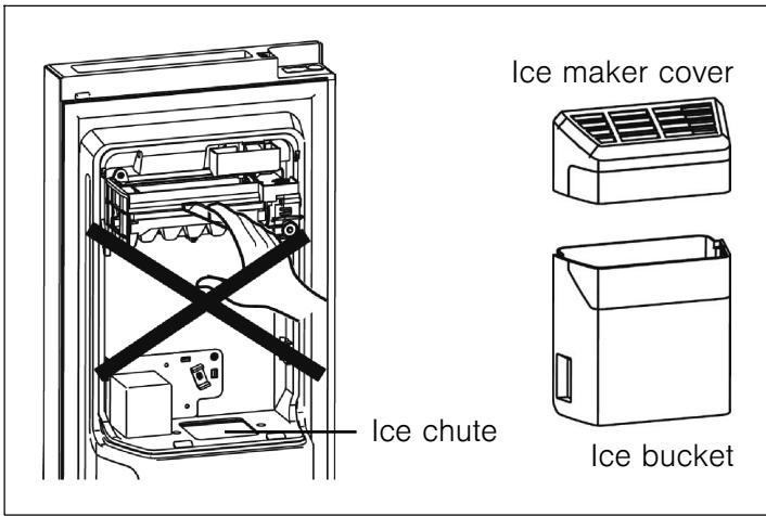 BOSCH KAI93VIFP - Removing the ice bucket - 2