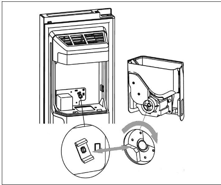 BOSCH KAI93VIFP - Refitting the ice bucket - 1