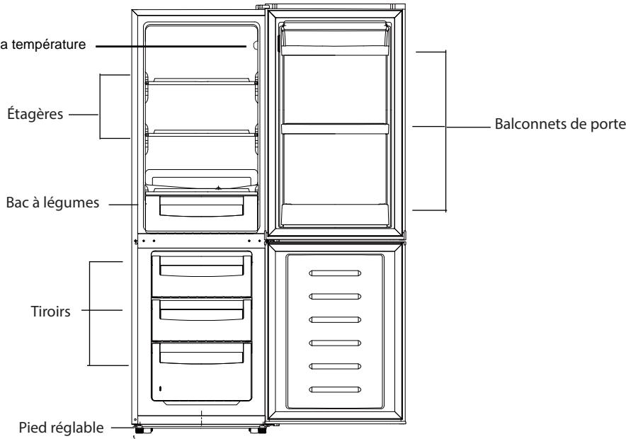 PROLINE PLC235WH - Compartiment du réfrigérateur - 1