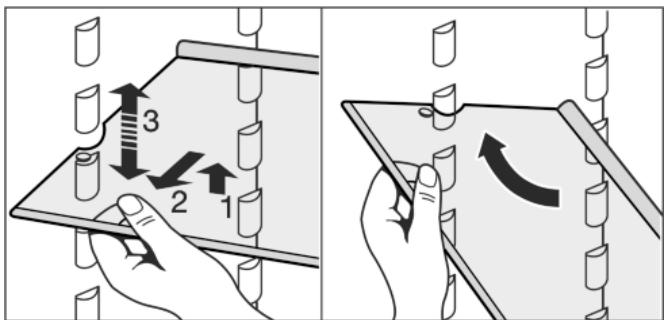 LIEBHERR ICNP 3366 - Déplacer ou-retirer les tablettes - 1