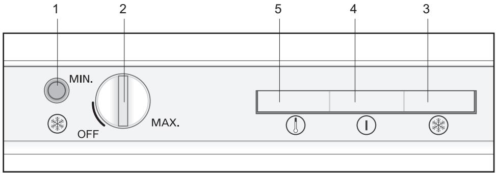 BEKO BU1203N - Voyants DEL et bandeau de commande - 1