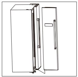 BEKO GNO4321W - Entfernen Sie die Turen. - 4