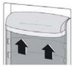 BEKO GNO4321W - Emplacement des balconnets de porte - 2