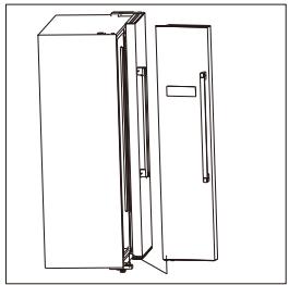 BEKO GNO4321W - Rimuovere gli sportelli - 3