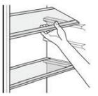 BEKO GNO4321W - Emplacement des balconnets de porte - 1